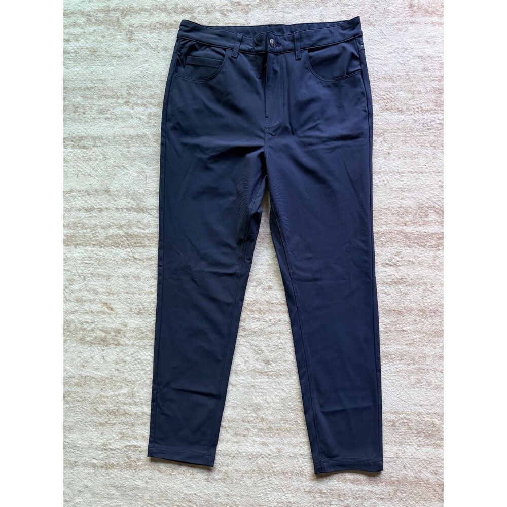 Fabletics Men’s 30x30 Navy Performance Stretch Pants 5 Pocket Slim